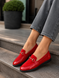 Женские Красные Лоферы Emeli Imperia Red 1013-8 фото 1 - интернет магазин обуви