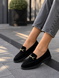 Жіночі Чорні Замшеві Лофери Emeli Imperia Black Suede 1013-11 фото 1 - каталог жіночого взуття
