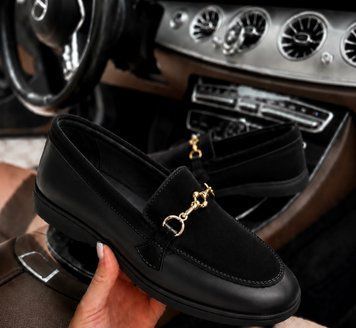 Жіночі Чорні Лофери Emeli Imperia Black Leather 1013-12 фото - брендові жіночі кросівки розпродаж