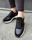 Кожаные Черные женские кроссовки Emeli 771-3 3653417 фото 2 - интернет магазин обуви