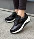 Кожаные Черные женские кроссовки Emeli 771-3 3653417 фото 1 - интернет магазин обуви