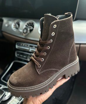 Жіночі Коричневі Замшеві Черевики Emeli Mocha Prime  2002-15 фото - брендові жіночі кросівки розпродаж