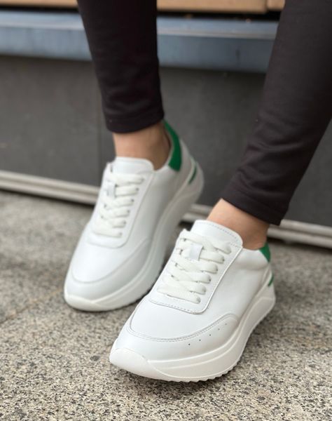Белые женские кожаные кроссовки Emeli 088-8 4793521 фото - кроссовки женские распродажа