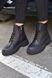 Чорні шкіряні жіночі черевики на Хутрі Emeli 2002 781119646 фото 2 - каталог жіночого взуття