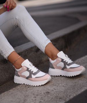 Шкіряні Білі Кросівки Emeli White Classic 055-9 фото - брендові жіночі кросівки розпродаж