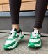 Шкіряні жіночі кросівки біло-зелено чорні 2024 Emeli 771-1 2345875 фото 3 - каталог жіночого взуття