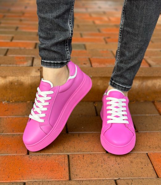 Шкіряні Жіночі Рожеві Кеди Emeli 111-13 58673452 фото - брендові жіночі кросівки розпродаж