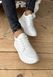Білі жіночі шкіряні кросівки Emeli 0123-5 22311110846 фото 4 - каталог жіночого взуття