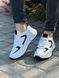 Белые с черной ставкой кожаные женские кроссовки Emeli 3501-1 21411105446 фото 2 - интернет магазин обуви