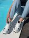 Белые с черной ставкой кожаные женские кроссовки Emeli 3501-1 21411105446 фото 1 - интернет магазин обуви