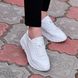 Шкіряні білі жіночі кросівки Emeli 020-1 1601173046 фото 1 - каталог жіночого взуття